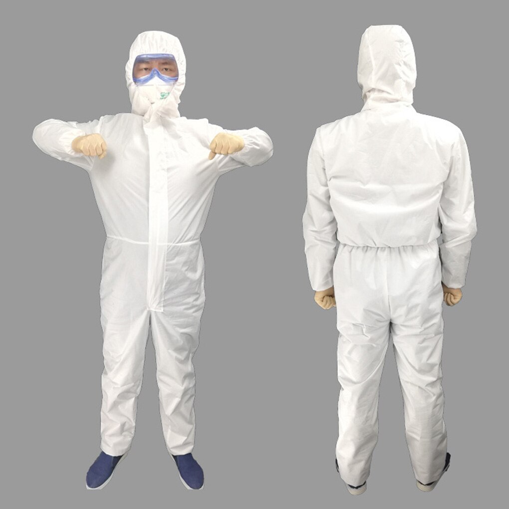 In Voorraad Overall Pak Huishouden Wegwerp Niet-geweven Bescherming Pak Beschermende Kleding