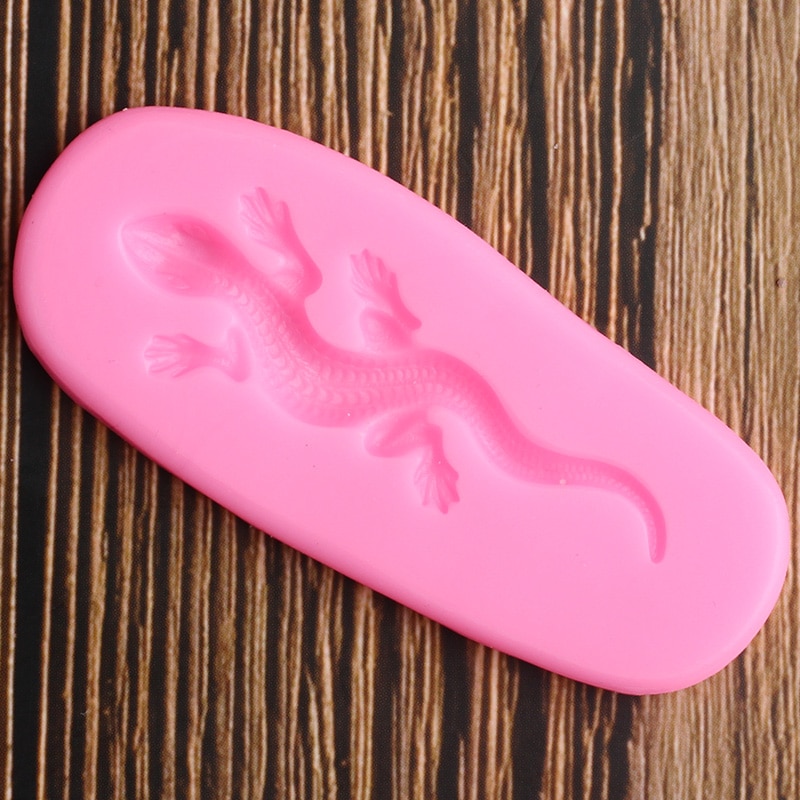 gekon jaszczurka silikonowe formy DIY babeczka na przyjęcie cylinder narzędzia robić dekorowania ciast masą cukrową cukierki glina polimerowa czekolada Gumpaste formy