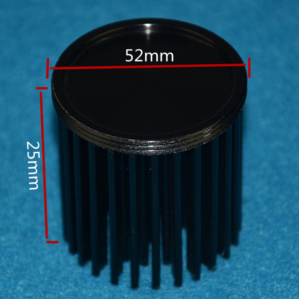 5 stk diy ledet-kjøleribbe  a1070 ren aluminium  d52*h25mm kjøleribber radiator til 3w-20w ledet vokse chip kolbe kjøligere kjøling