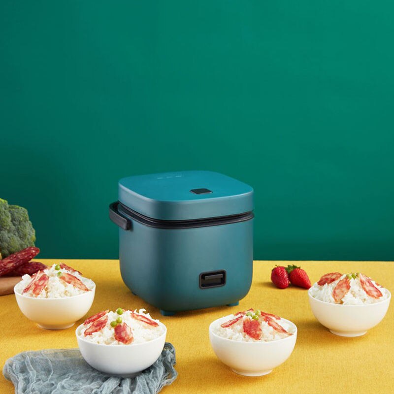Mini Electric Rice Cooker Intelligent Automatic Household Kitchen Cooker 1-2 People Small Food Warmer Steamer 1.2L