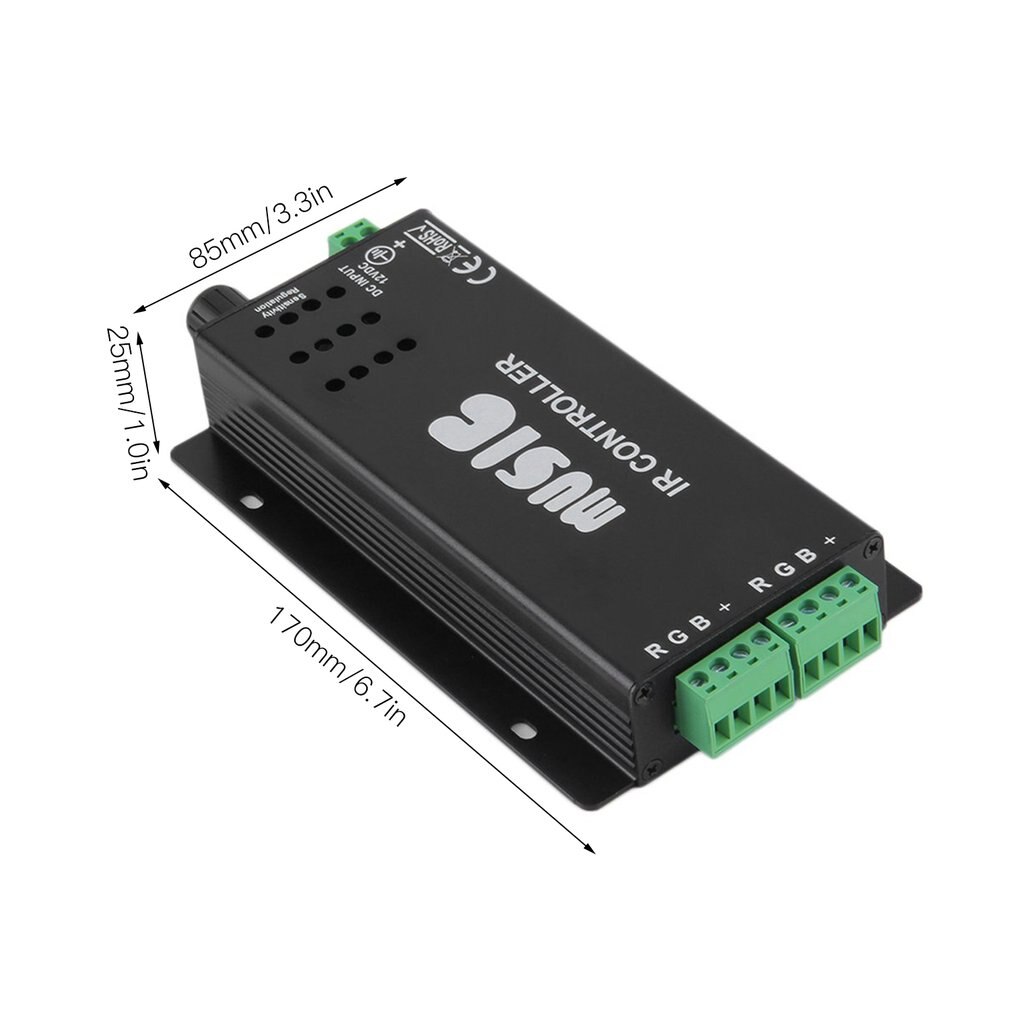 24 Key Music IR Remote Controller Sound Sensitive for RGB LED Strip Light