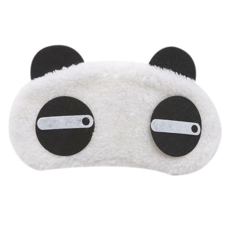Bonita y creativa máscara de Ojos de viñetas de animales, Panda blanco, antifaz práctico para dormir, ojo máscara de sueño, cuidado de la cubierta: Style3