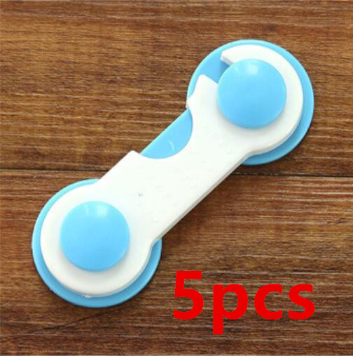 Fechadura de gaveta do bebê 5 peças, crianças proteção armário criança e: segurança do bebê mesa canto borda proteção: Azul