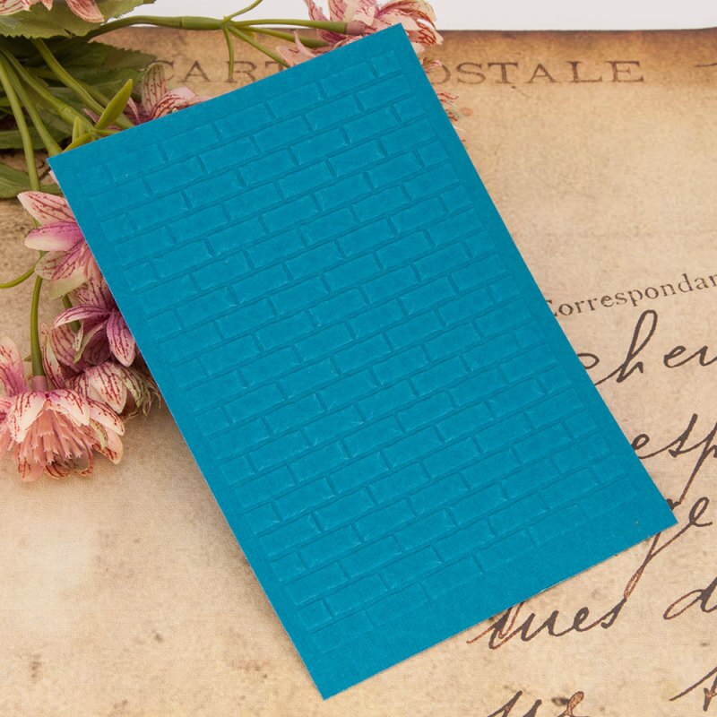 Brick Wall Print DIY Plastic Embossing Folders for DIY Scrapbooking Paper Craft/Card Making Decoration Supplies