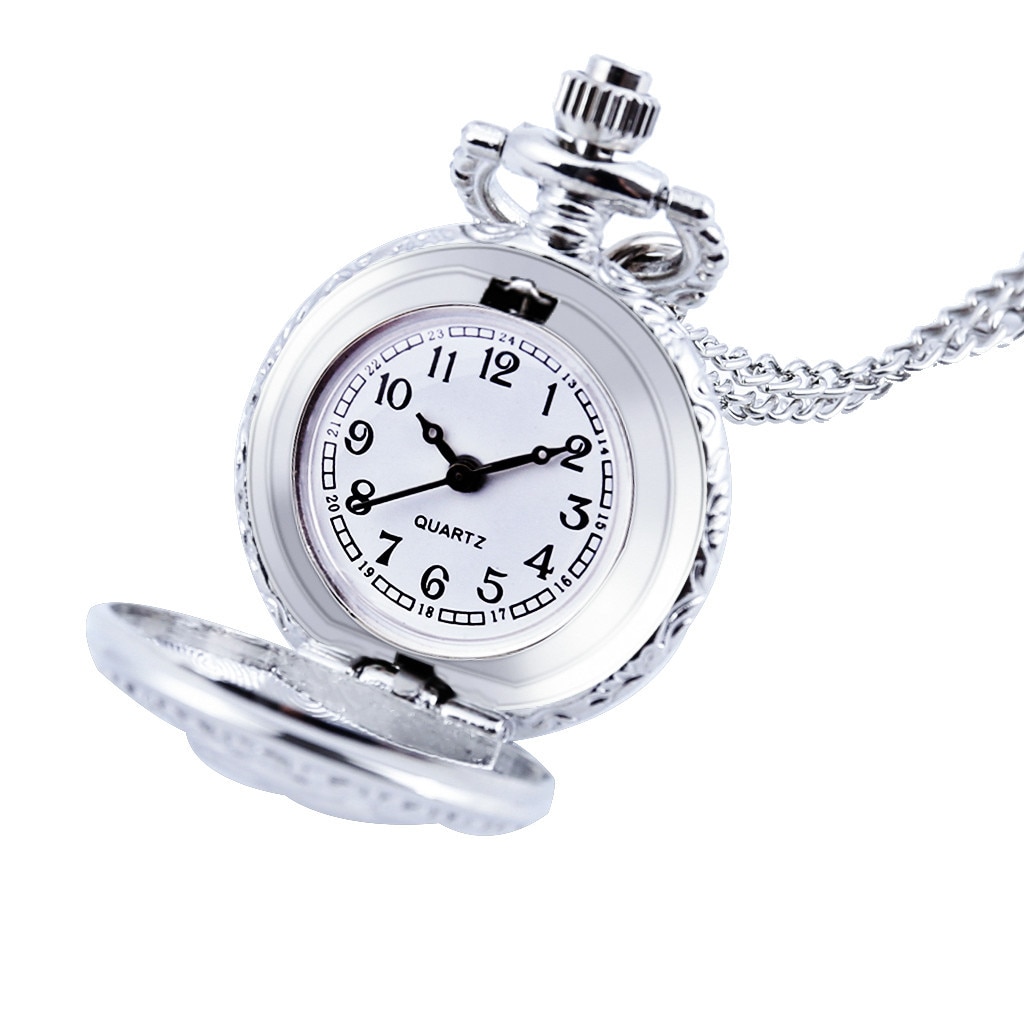 Vintage Pocket Watch Personality Retro Large Pocket Watch Engraved Quartz Pocket Watch Часы