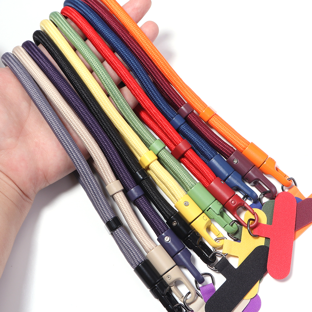 1pc/lot 20cm Adjustable Polyester Wrist Phone Lanyard Anti-Lost Wrist Strap With Detachable Patch Tab For Cell Phone Camera USB