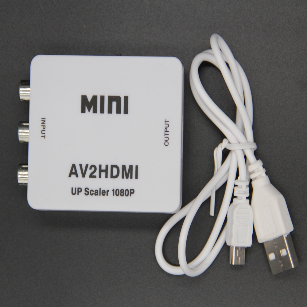 RCA To HDMI-compatible Adapter 3 RCA Converter Cable Adaptor CVBS Composite Video Audio 1080P Aux Adapters For TV AV PC