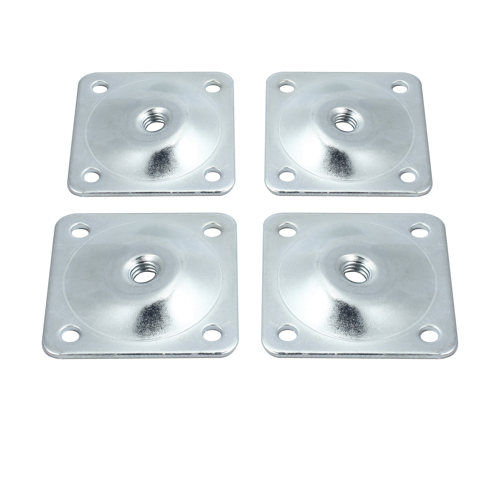 4Pcs Legs Fixing Mounting Plates Brackets Sofa Level Plate Wooden Table Sofa Leg Level Fixing Mounting Plates With Screws