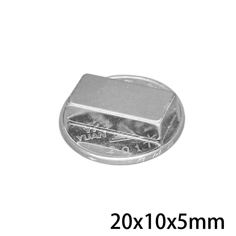 5 ~ 50 Stuks 20X10X5 Mm Krachtige Quadrate Magnetische Permanente Magneet 20X10X5mm Super Krachtige Magneet Neodymium Magneten 20*10*5 Mm