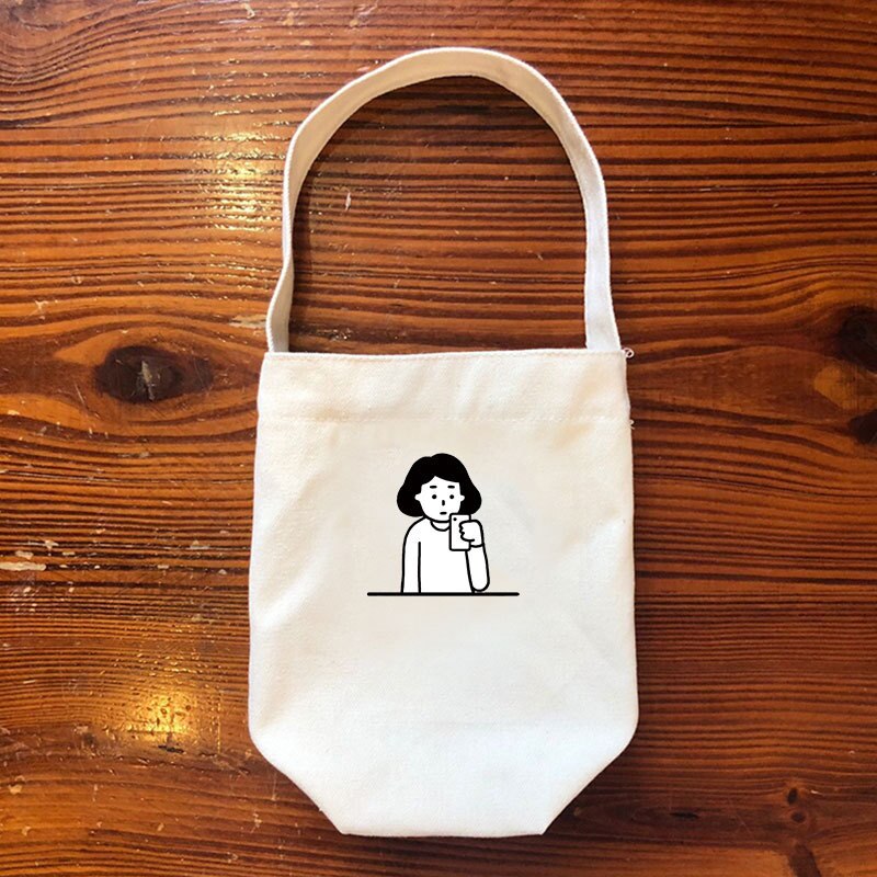 Eco-Friendly Beverage Bag Anti Cartoon Cute Teacup Set Hand Cup Cover Mug Wrap Coffee Milk Tea Small Bags Drinkware Canvas: 10