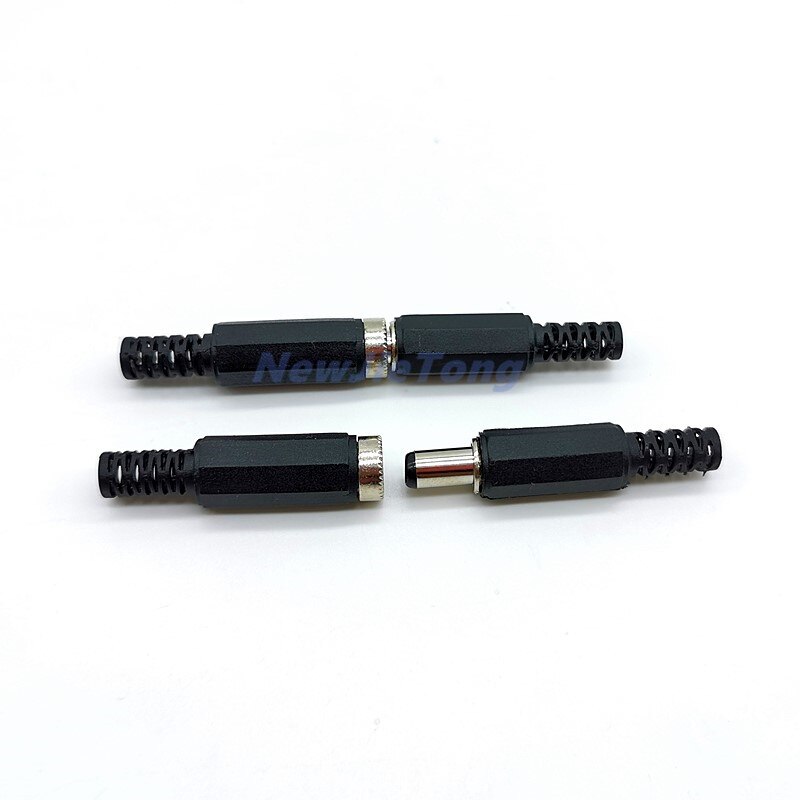 5 Pcs Dc Power Jack Pluggen Mannelijke Vrouwelijke Socket Adapter Connectors 5.5x2.5/2.1 Mm Voor Diy Projecten Demontage Vrouwelijke Stekker