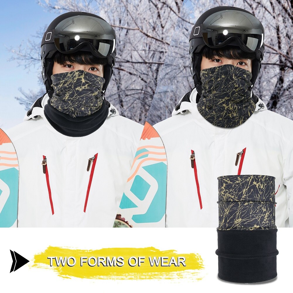 Zima motocykl kominiarka pół osłona na twarz rowerzysta motocross Moto wiatroszczelna chustka na głowę narciarstwo kolarstwo Bandana ucha ciepła maska tarcza