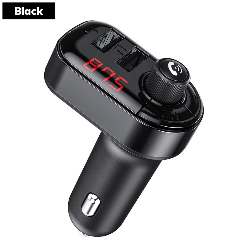 Topk 4.1A Dual Usb Car Charger Fm-zender Bluetooth Car Audio MP3 Speler Fast Charger Auto Mobiele Telefoon Oplader Voor iphone: Default Title