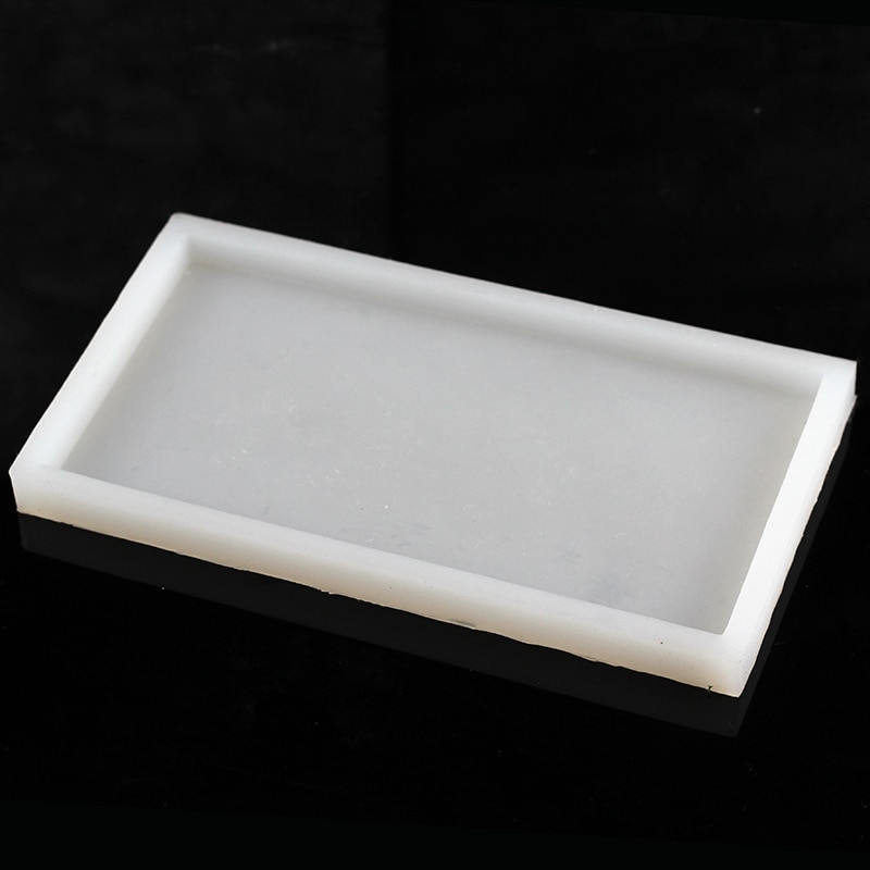 Plaque de béton Silicone moule Rectangle fait main plateau de ciment moule