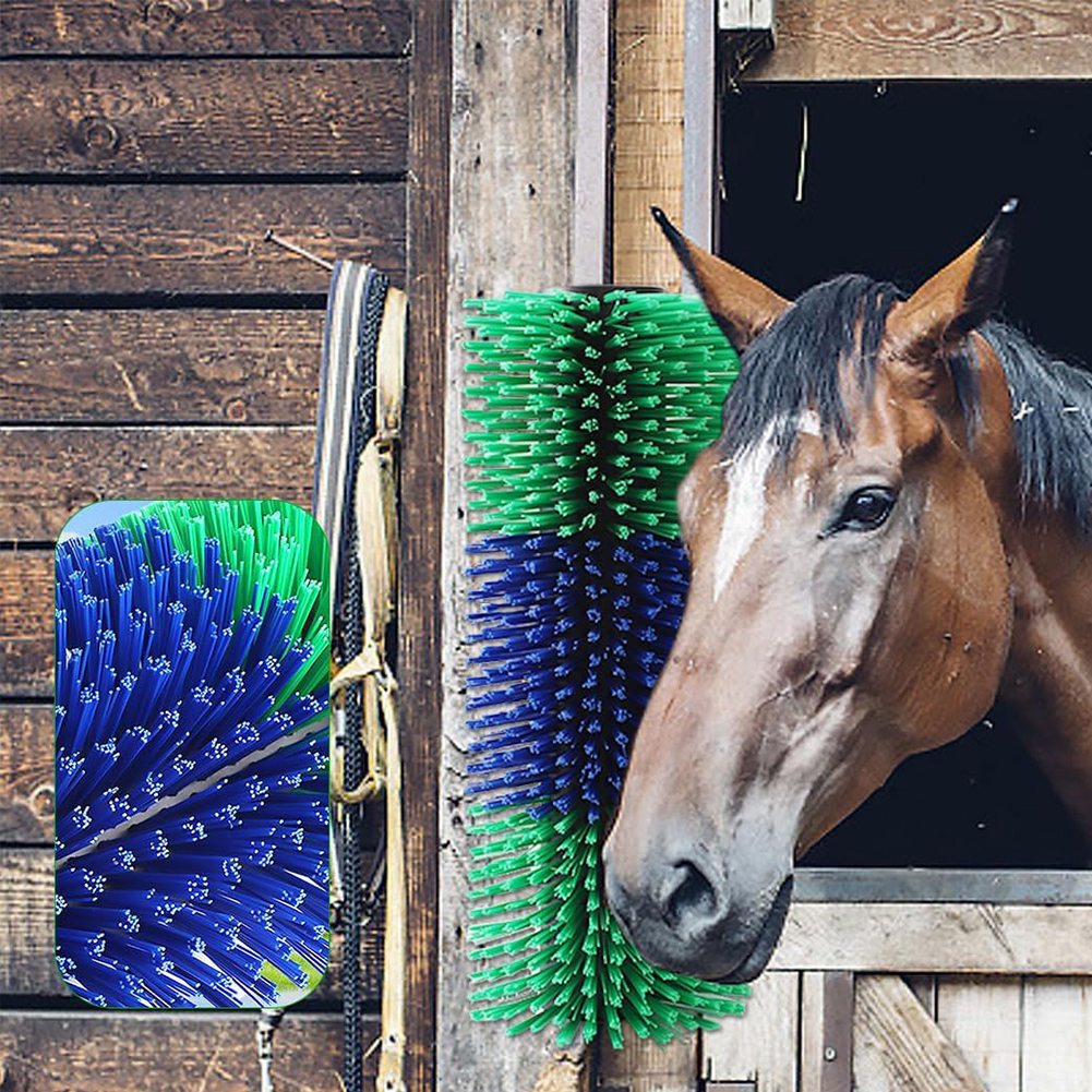Cattle scratching brush, cattle scratching brush, livestock grooming, horse relief brush, farm animal massage cleaning tool