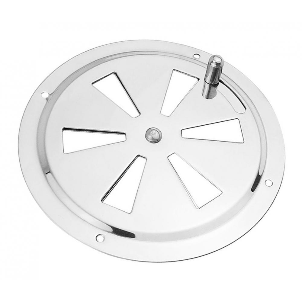 Rustfrit stål 316 båd marine luftventil spjæld gitter dæksel 128mm ventilations lamel ventilator låg justerbar udstødningsventil