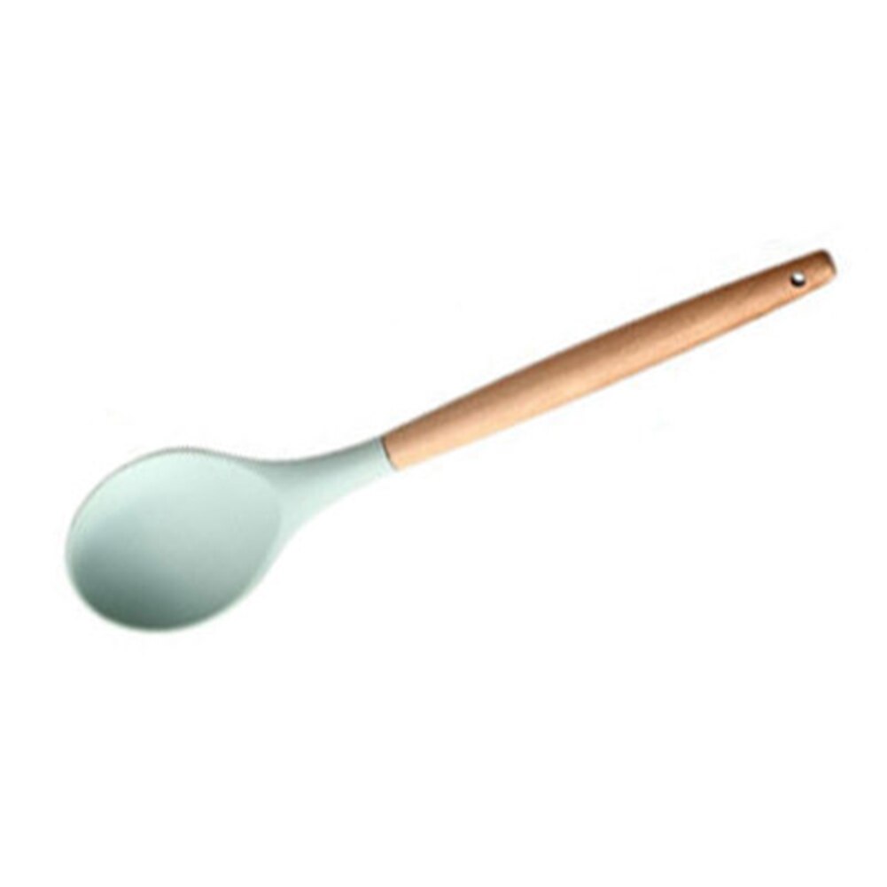 Kitchen Cooking Tools Silicone Kitchen Utensil Set Non-stick Cooking Cookware Tools Kitchen Accessory: Small Spoon
