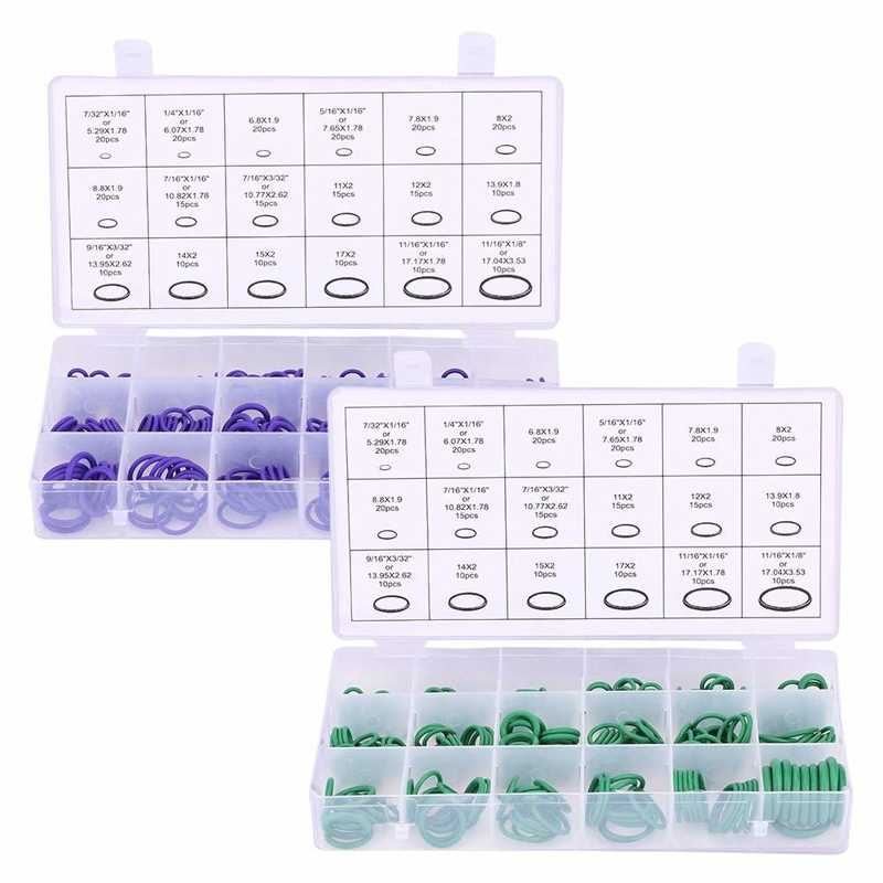 Kit de juntas tóricas de caucho de nitrilo para compresor de aire acondicionado de coche, juego de juntas de sellado, 270 Uds.