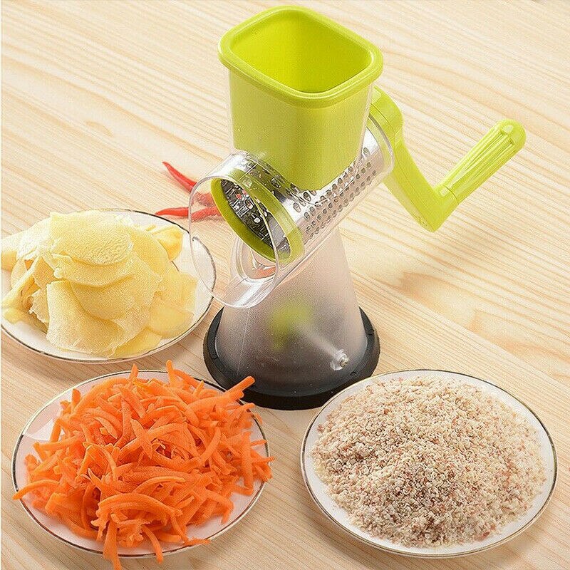 Household Manual Vegetable Cutter Potato Fruit Cutting Salad Machine Hand Roller Rotat Shredder Vegetable Cutter Kitchen Gadget