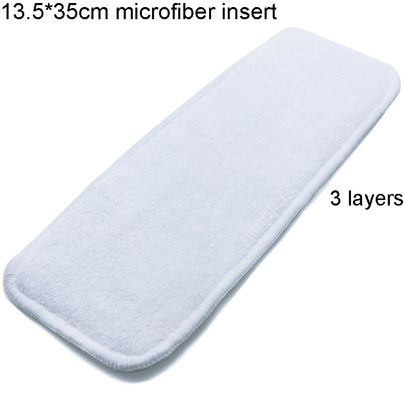 6 Pcs / lot Reusable Washable Diaper Inserts Bamboo Cotton Elastic For Baby Nappies Charcoal Insert Changing Liners For Cover: 6 pcs microfiber