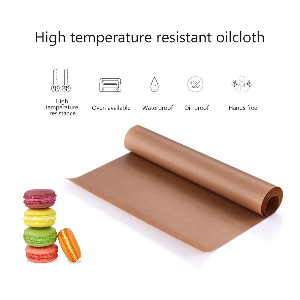 Baking Paper Barbecue Double-sided Silicone Oil Paper Parchment Rectangle Oven Paper Baking Sheets Bakery BBQ Party Reusable