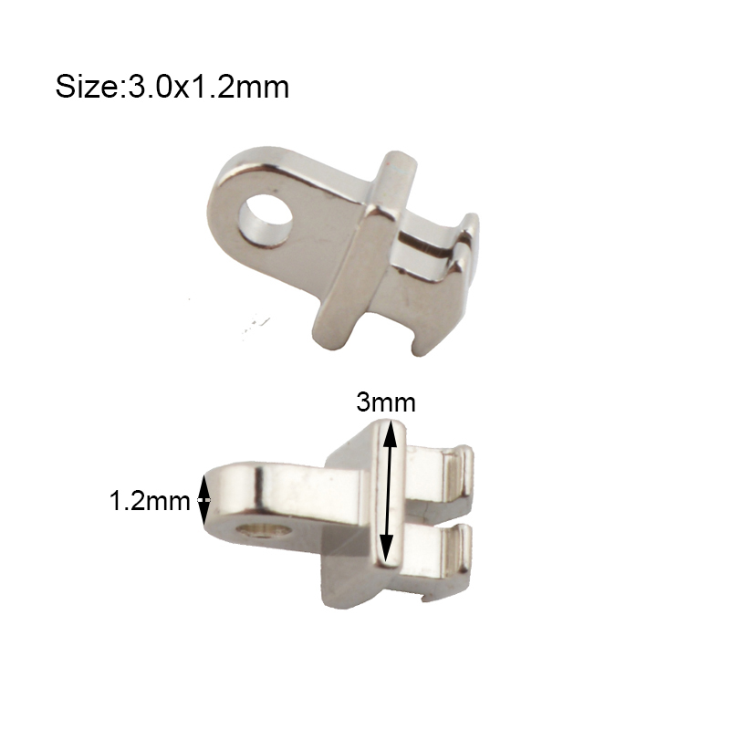 20Pcs (10Pairs) Brillen Scharnier Reparatie Vervanging Hoge Nickle Bril Enkele Dubbele Tand Scharnier Reparatie Accessoire: ZJ121