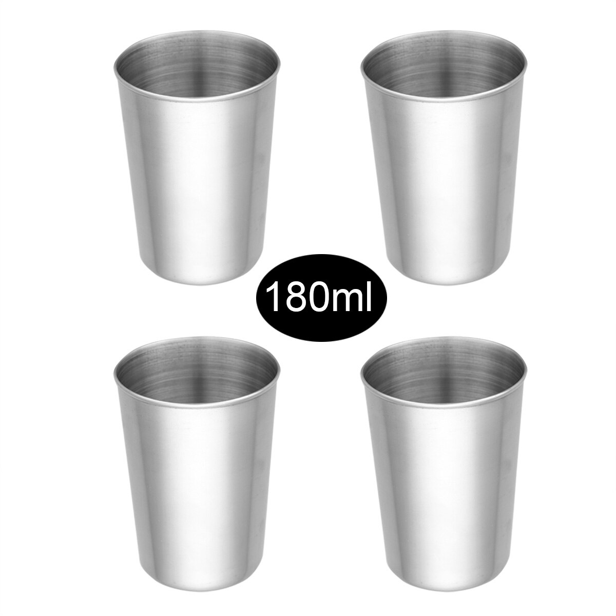 Unbreakable Stainless Steel Drinking Pint Cups Water Tumblers Reusable Drinking Glasses Cups beer cup For Children and Adults