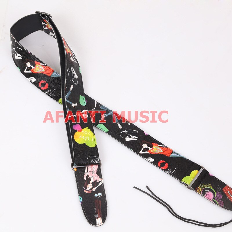 Afanti – Ukulele musical pour enfants, sangle pour guitare acoustique: kaki foncé