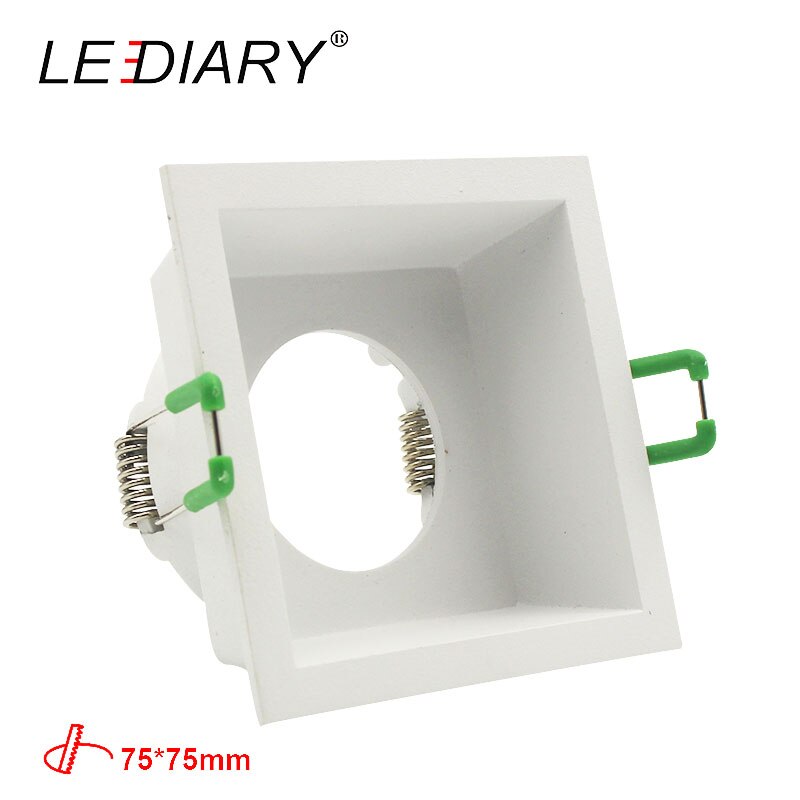 ZMISHIBO LED Downlight 75mm 90mm Cut Gat Verzonken Plafond Spot Lamp Fitting Frame Lamp Vervangbare MR16 GU5.3/ GU10/E27 Sockets: Type 1