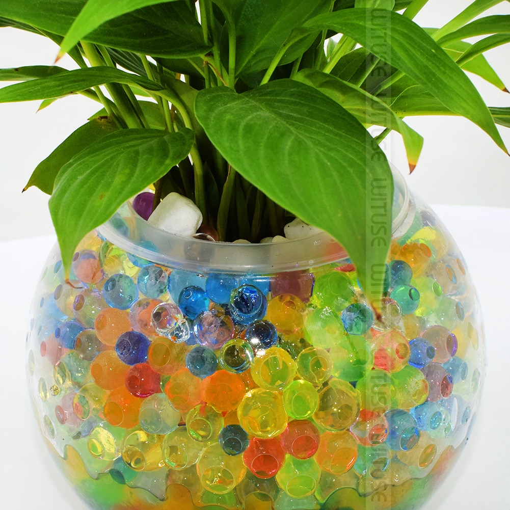 WITUSE 20000pcs/bag Crystal Soil Hydrogel Gel Polymer Water Beads Maison Growing Water Balls Big Flower/Wedding Decoration