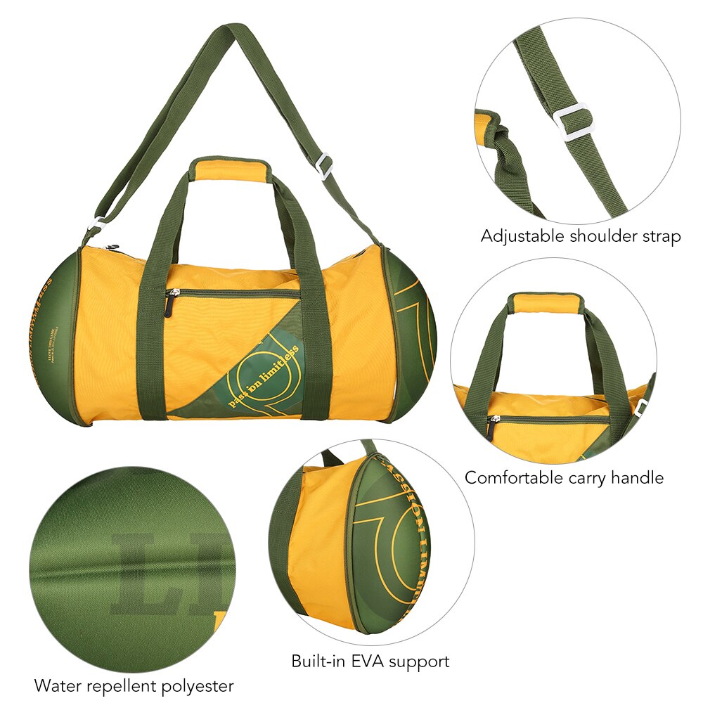 15 kg Outdoor Sports Duffel Bag Waterproof Gym Fitness Bag EVA + 600D Folding Workout Exercise Carry Bag Travel Luggage Pack