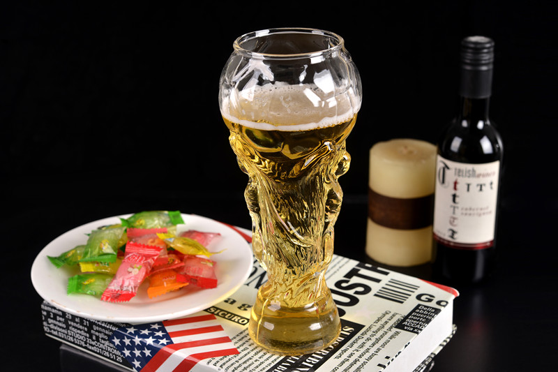 Fotboll fotboll cup mästare cup öl glas mugg 350/450ml hurra