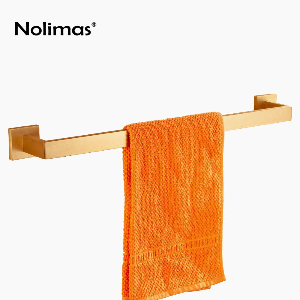 Producto, oro galvanizado, níquel cepillado SUS 304, herraje de acero inoxidable para baño, soporte de papel, barra de toalla, accesorios