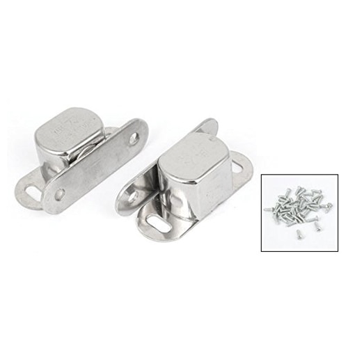 Thgs 10 Stuks Silver Metal Enkele Magneet Slot Voor Kast Deur Kast