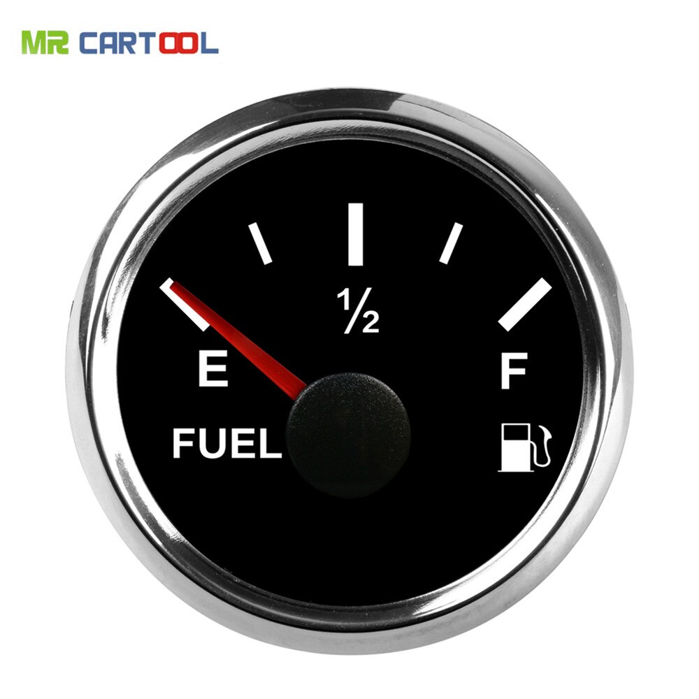Medidor Digital de combustible Universal para coche Sensor de nivel de combustible E-1/2-F de 52MM y 2 ", medidor automático de 0-190ohm, modificación de señal de coche
