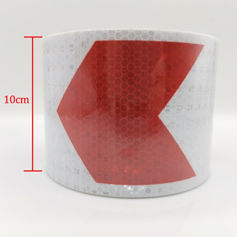 Cinta adhesiva de advertencia de seguridad, Material reflectante de 10cm de ancho, película reflectante para seguridad de camiones