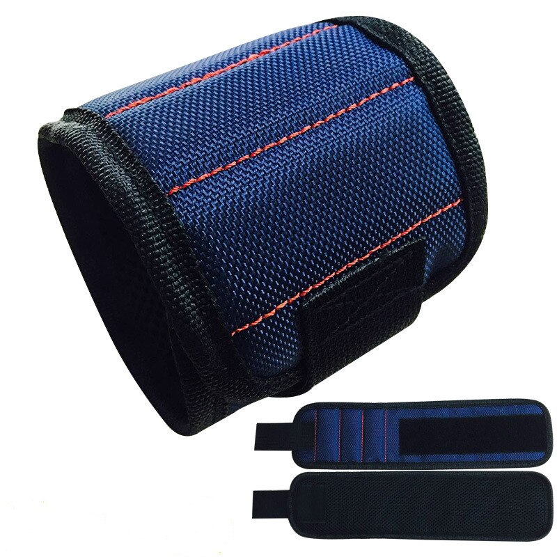 1pc magnetische polsbandjes, handwikkels, gereedschapstas, verstelbare elektriciens pols, schroeven, spijkers, boorhouder, riem, armband voor thuisreparaties: 02