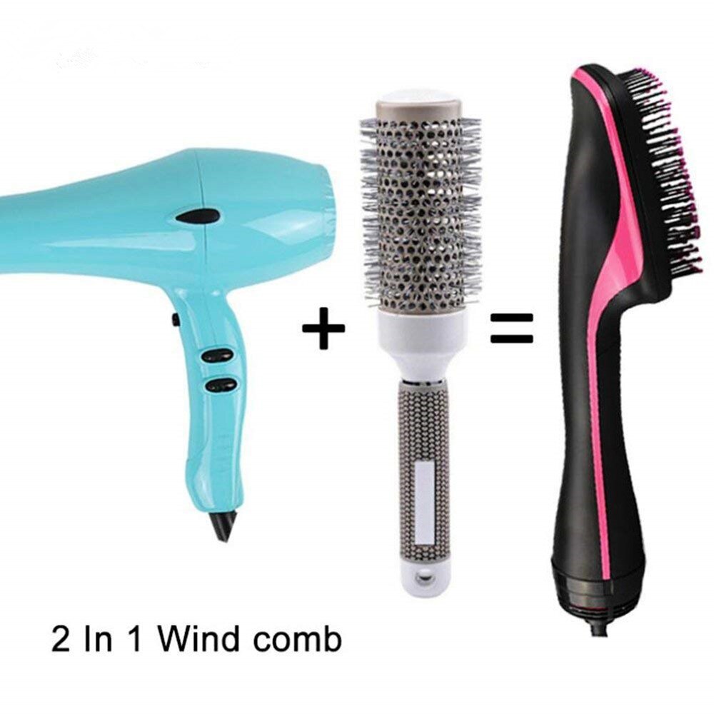 One Step Air Brush Household Hair Dryer Brush &amp; Volumizer Hair Curler Straightener Salon Hair Styling Tools