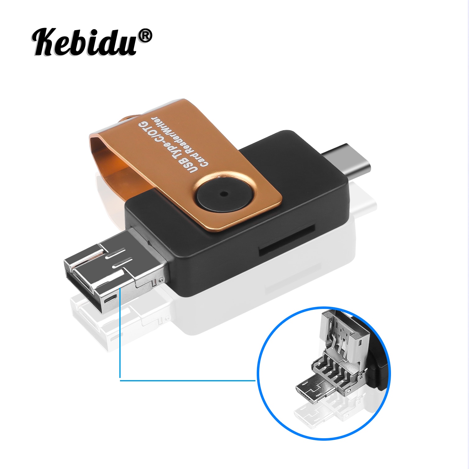 Kebidu Type C OTG Kaartlezer Met USB Vrouwelijke Interface Voor PC Telefoon Draagbare USB2.0 TF Micro SD Data Transmissie kaartlezer