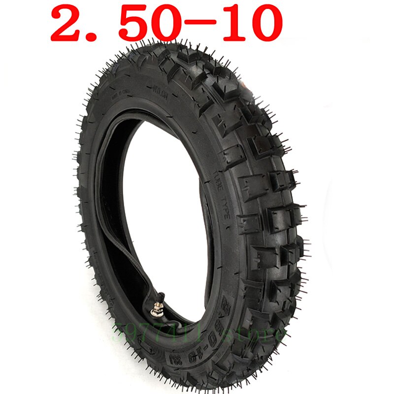 Bonne 2.50-10 pneus intérieurs et extérieurs Honda crf50f Yamaha pw50 ttr50e géotextile vélo 10 pouces roue: inner outer tire
