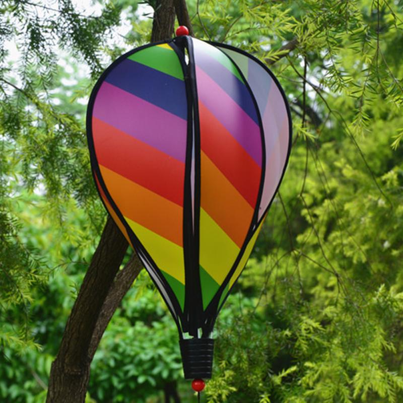 1PC Gestreepte Air Ballon Voor Kinderen Speelgoed Willekeurige Kleur Wind Spinner #0705