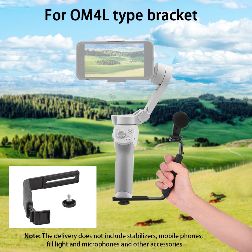 Gimbal Verlängerung Stange Halterung Stativ Professionelle Zubehör L-typ Handheld Stabilisator einstellen Metall Tragbare Für Osmo Handy, Mobiltelefon 4