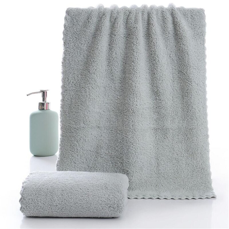 ODN Brand Super Absorbent Bath Towels For Adults Large Towels Bathroom Body Spa Sports Luxury Microfiber Bath Towel: gray
