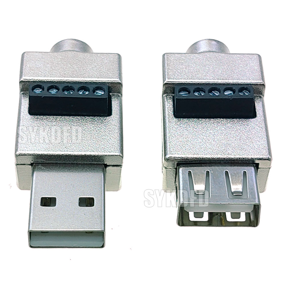 Type A USB 2.0 Male Female to 4 Pin 5P Screw Co... – Grandado