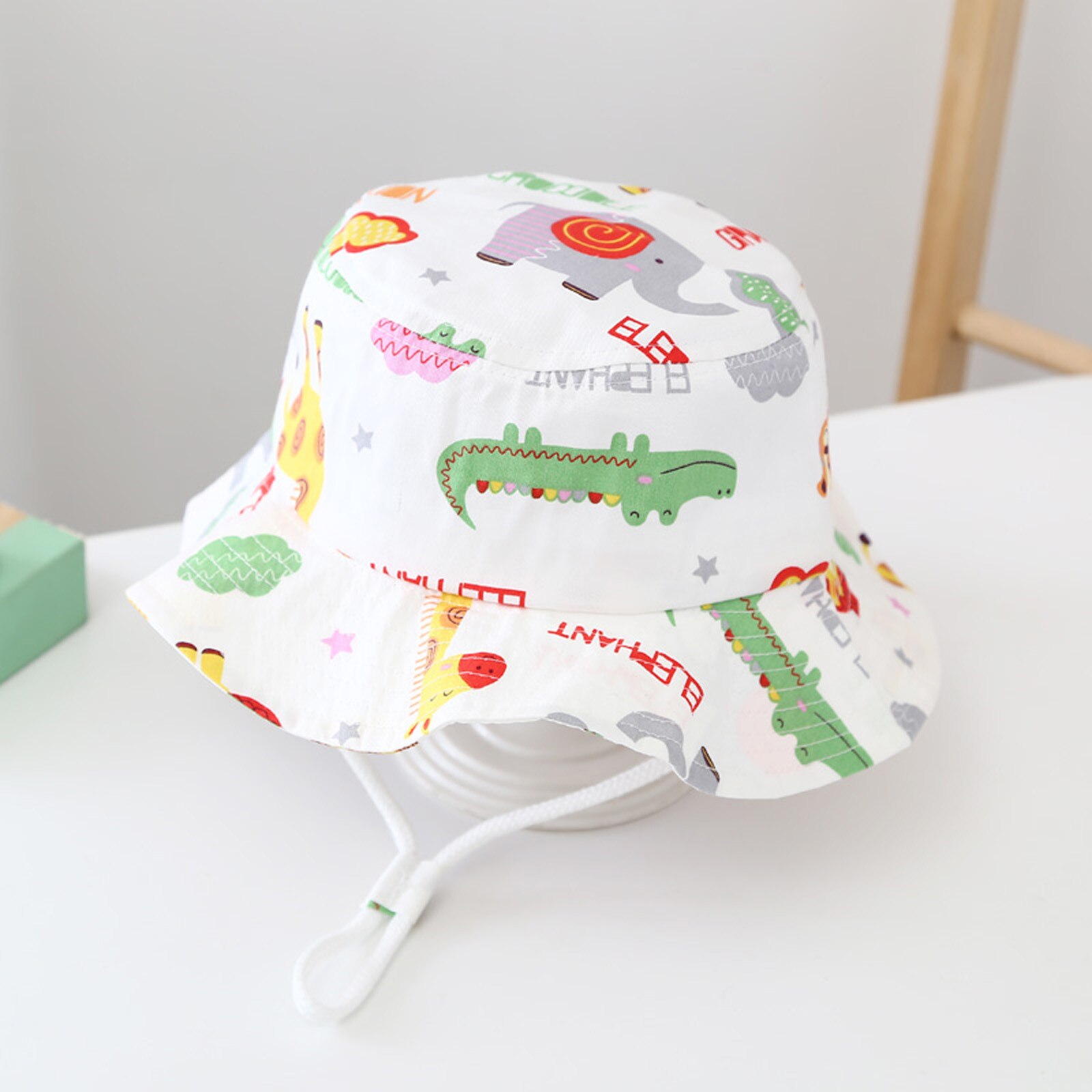 Chapeau de soleil pour bébé de 2 à 6 ans, seau d'été pour enfants, garçons et filles, avec mentonnière réglable, Panama, casquette de pêcheur Hip Hop: H