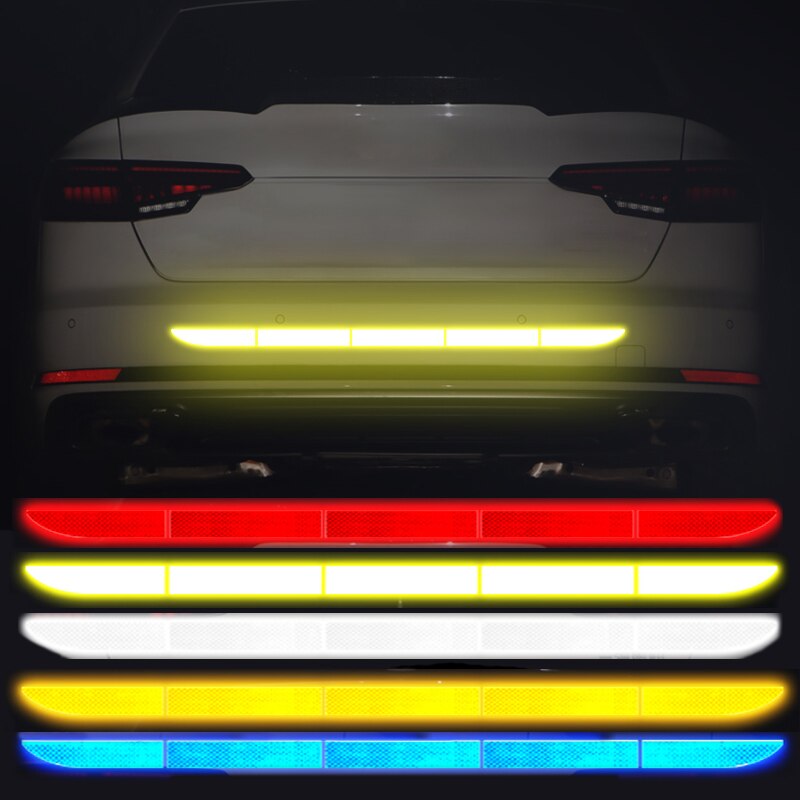 Car Reflective Sticker Car Warning Strip Car Safety Reflective Strips Reflect Stickers Reflective Tape Car Exterior Accessories