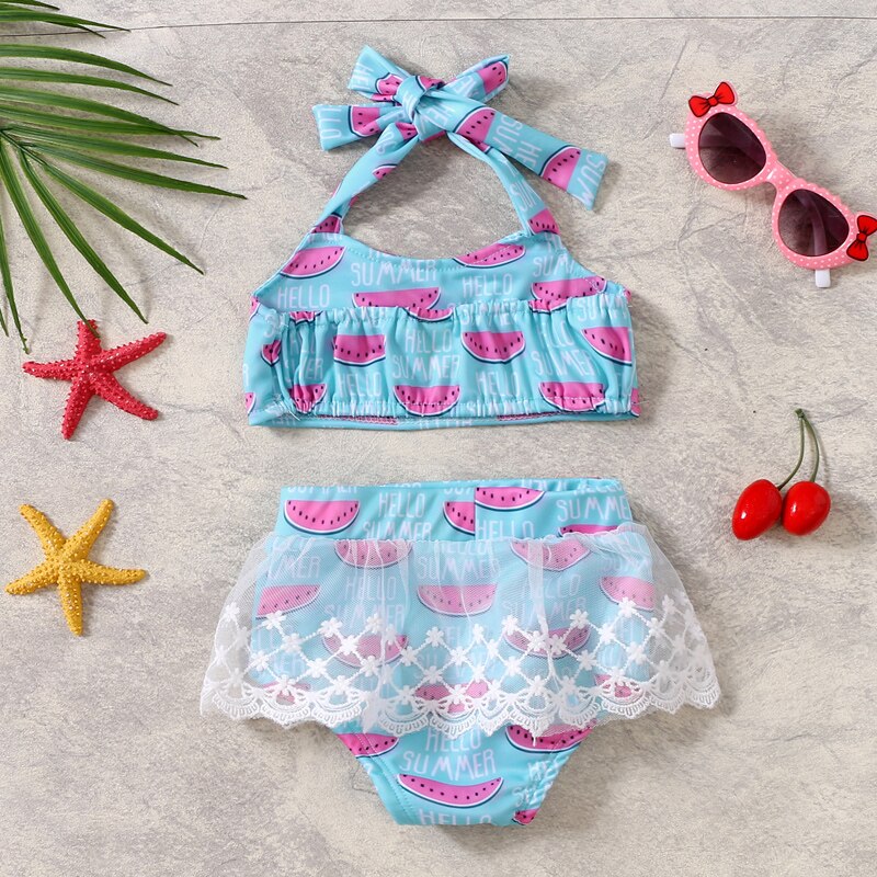 2022 Little Girl's Lovely Bikini Set Split Sum... – Grandado