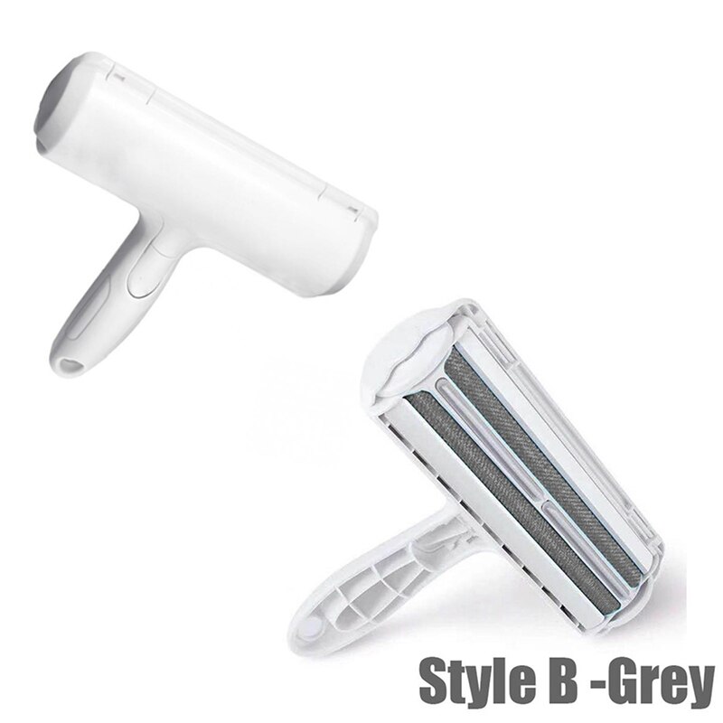 6 Kleur 2-Way Verwijderen Huisdier Haar Roller Hond Haar Remover Borstel Tapijt Borstel Kat Lint Steken Roller tapijt Cleaner Borstels: Grey