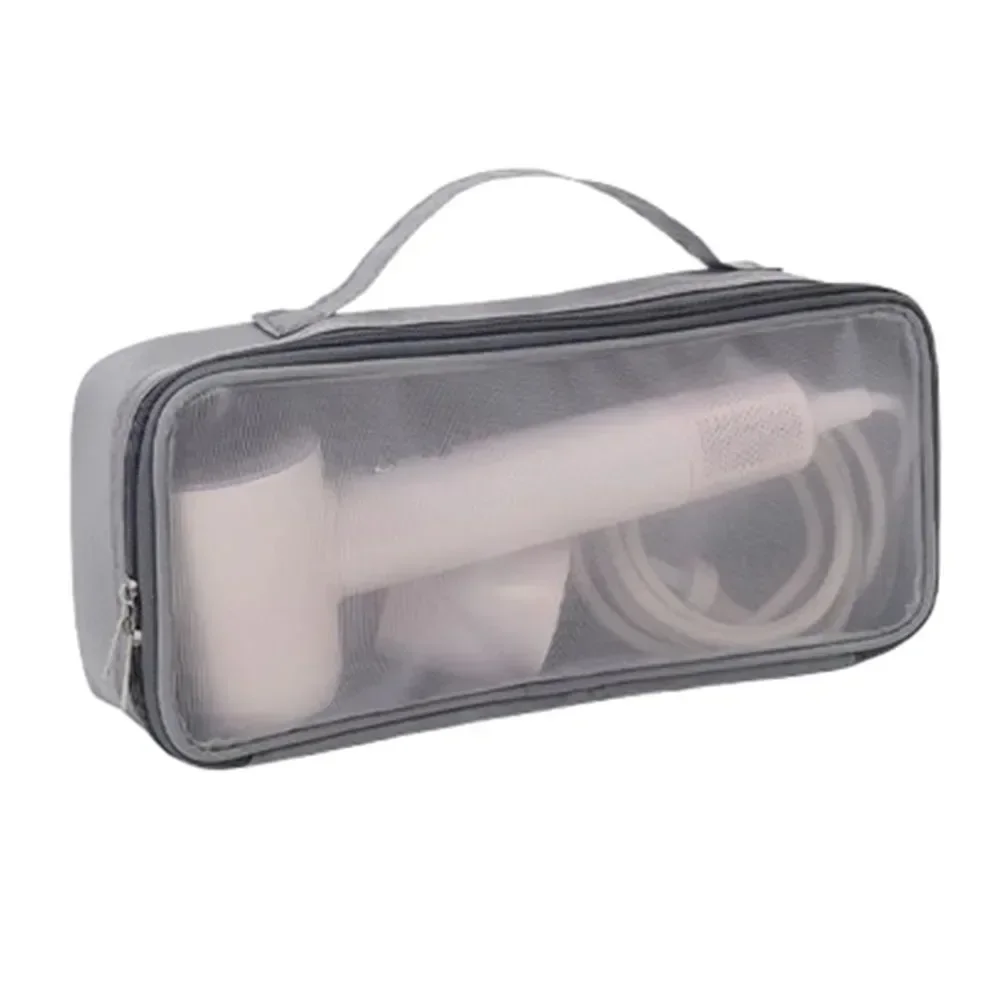 Storage Bag Portable Hair Dryer Curler Travel Organizer Dustproof Zipper Case with Protective Cover Compact Girls Accessories: VIOLET/紫罗兰