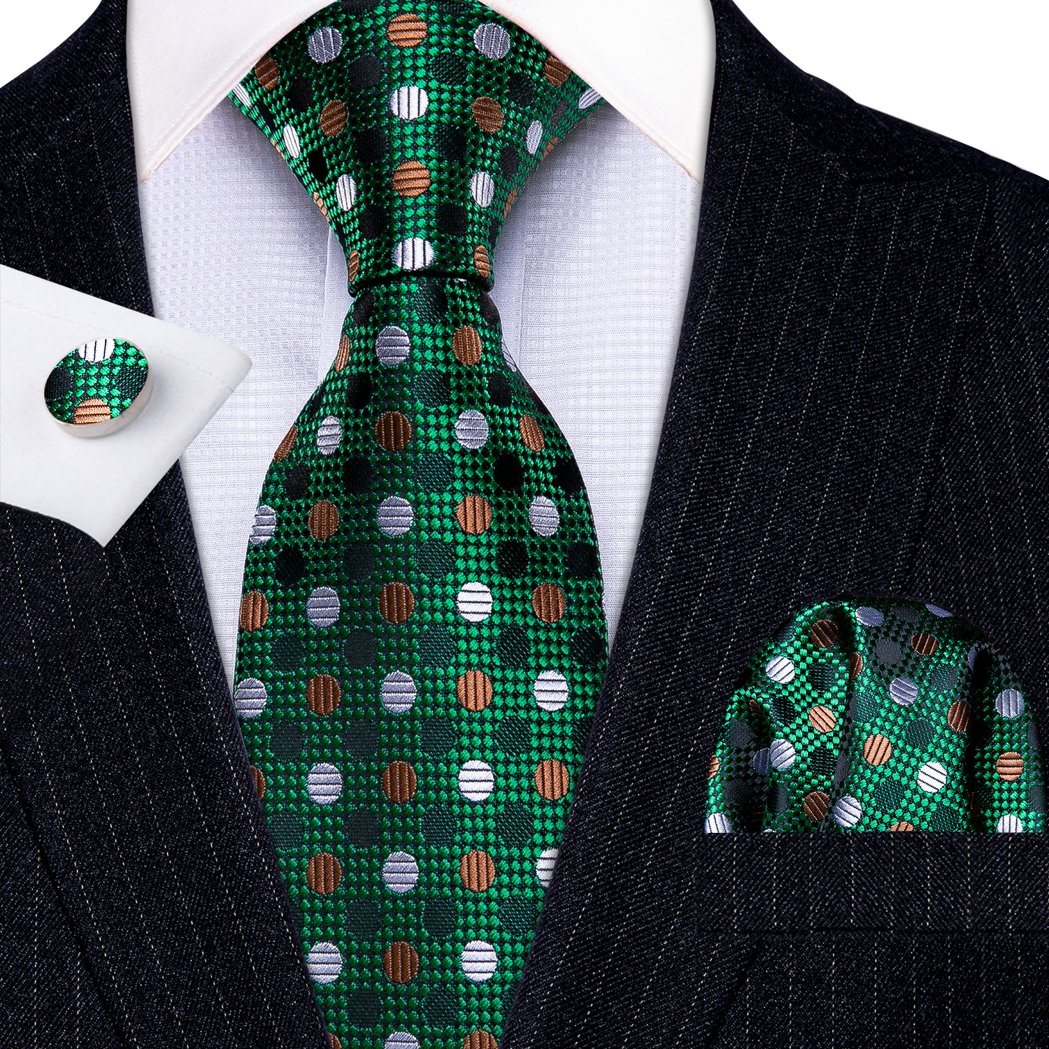 Red Skull Men Tie Set 8.5cm Silk Handkerchief Ties For Men Wedding Business Barry.Wang Gravata Necktie: LS-5288